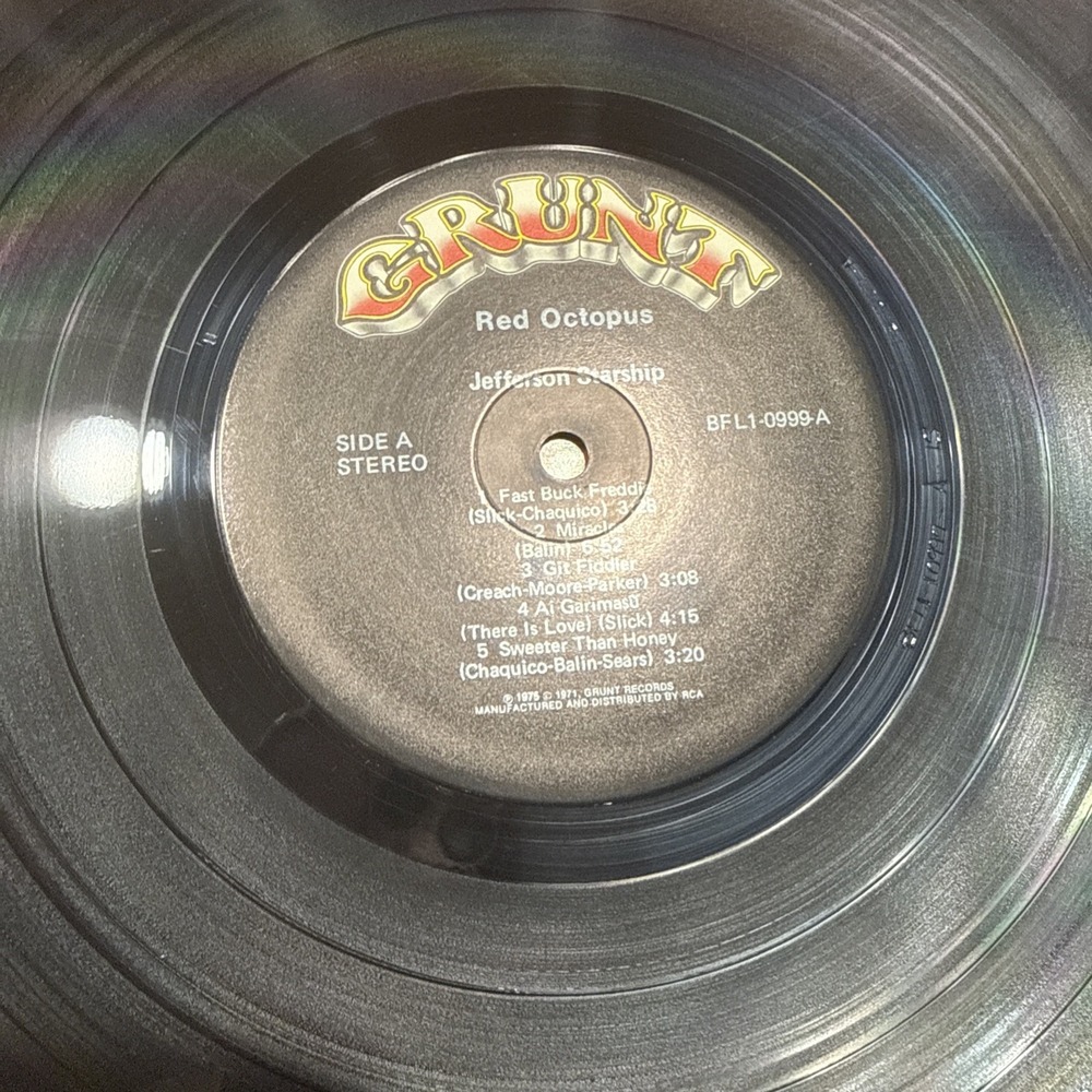 JEFFERSON STARSHIP-(LP)-RED OCTOPUS - INCLUDING "MIRACLES' - "PLAY ON LOVE"-1975 - Picture 11 of 11